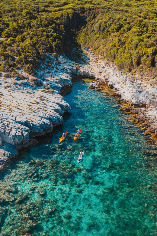Cape Kamenjak: Kayak Tour with Cave Experience - Panoramic views, a swim break, and the “quiet island” feeling