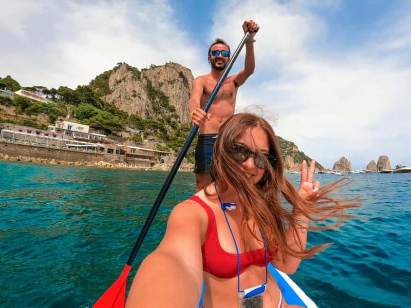 Capri: Caves and Beaches Paddle Board Tour with Photos - The Swim Moment: You Must Be Comfortable, Not Just Curious