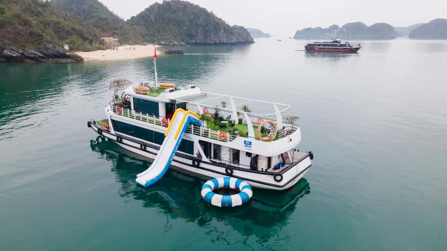 Cat Ba : Lan Ha Bay Bioluminescent Plankton Kayak Boat Tour - Route and Timing: From Hotel Pickup to Cai Beo to Monkey Island