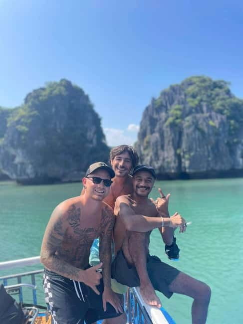 CAT BA: LAN HA & HALONG BAY – KAYAK, BIKE, LUNCH, SNORKEL - Ba Trai Dao swim and snorkel: turquoise water, less stress