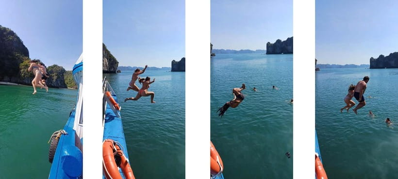 CAT BA: LAN HA & HALONG BAY – KAYAK, BIKE, LUNCH, SNORKEL - Kayaking Bright Cave, Dark Cave, and Bat Cave
