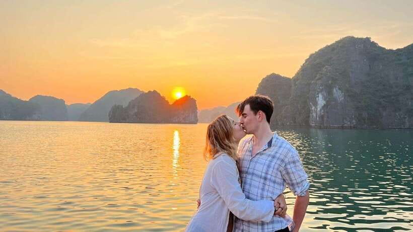 Cat Ba: Sunset on Lan Ha Bay with Sunset Party - A short sunset cruise that still feels like an adventure
