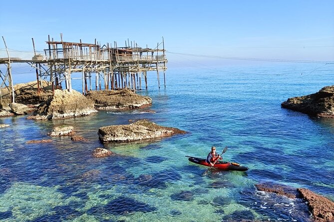 Cavalluccio kayak excursion in Fossacesia - Kayaking Fossacesia’s Trabocchi Coast From Stazione Beach