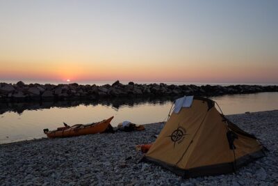 Cavalluccio kayak excursion in Fossacesia - Trabocco Punta Torre: The Swim Stop in Calm Water (About 30 Minutes)