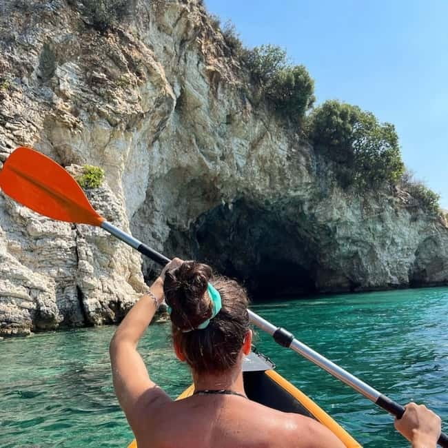 Caves of Porto Palermo: Kayak/SUP Tour with Castle Sea View - Round-the-Bay Route: Open-Sea Snorkel Time and Return to Porto Palermo