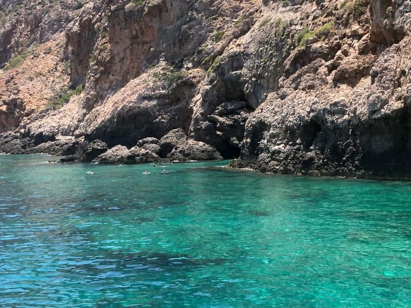 Chania: Private Cruise with Sup Food & Unlimited Drinks - Stop 1 to Stop 4: Marathi area and the long swim-focused block