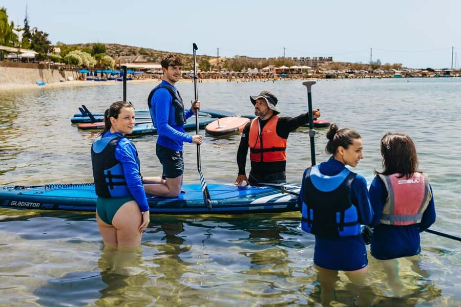 Chania: Stand-Up Paddleboard Small Group Tour - Swimming, cave time, and optional cliff jumping