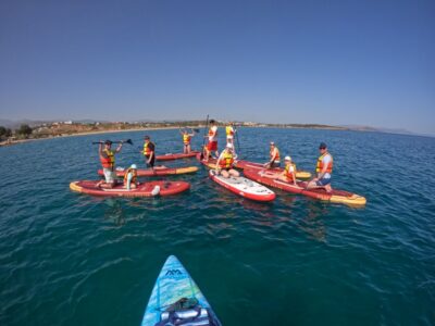 Chania: Stand-up Paddleboard Tour to Lazareta Island - SUPn’Blue meeting point and the first skills that matter