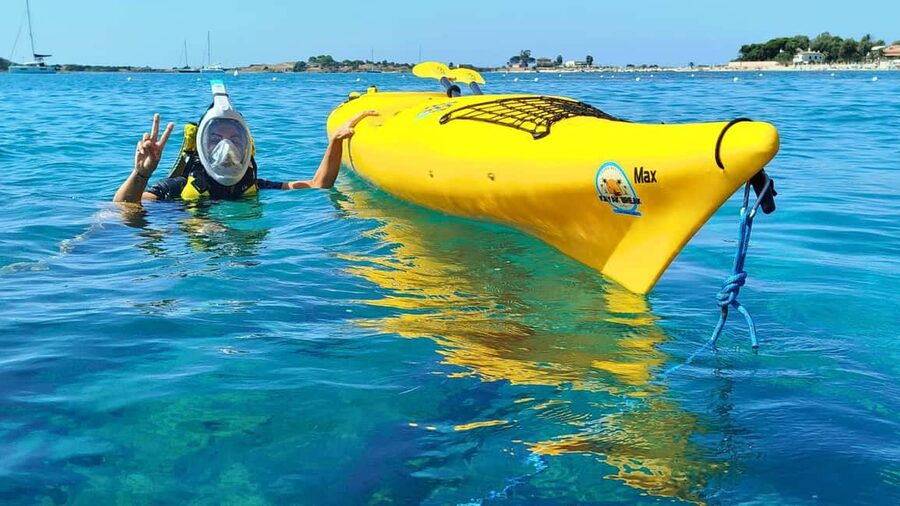 Chia: kayak tour to Tuerredda with snorkeling - Arrival at Tuerredda and the second sea-only cove stop