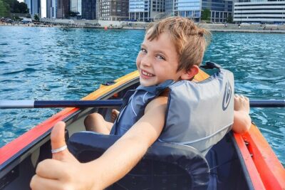 Chicago's Lake Michigan Downtown Kayak Rental at Ohio Street Beach - Price and value: $39.99 per person makes sense here