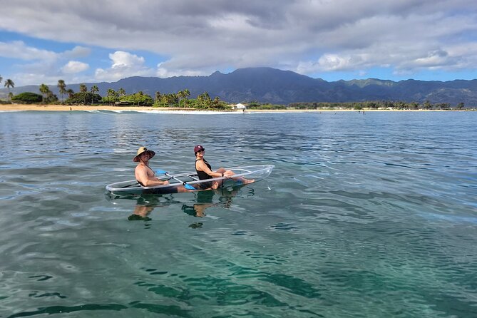 Clear Bottom Kayak - Guaranteed to see Turtles! - Comfort and effort: paddling with real ocean energy