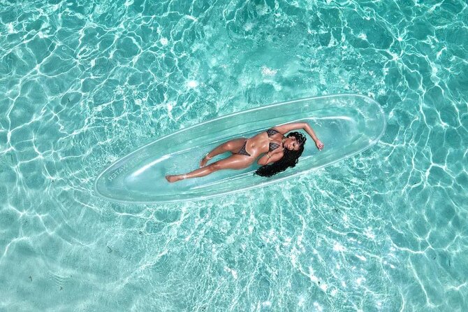 Clear Kayak Drone Photoshoot in Nassau Bahamas - Saunders Beach Is the Move for Clear Kayak Drone Shots