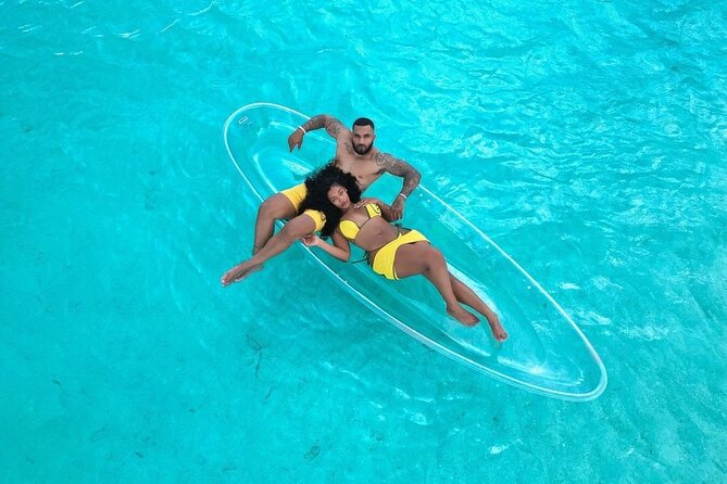Clear Kayak Drone Photoshoot in Nassau Bahamas - What You Get: Raw Photos the Same Day, Then 3 Edited Images