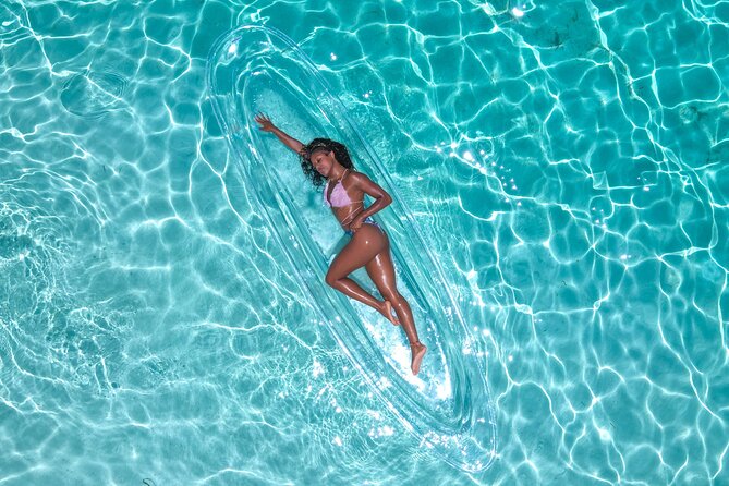 Clear Kayak Drone Photoshoot in Nassau Bahamas - Drone Photos Overhead: Why the Shots Look Better Than Standard Beach Pictures