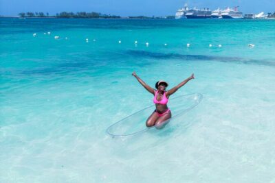 Clear Kayak Photoshoot+Free Cocktail Nassau, Bahamas - Your Deliverables: 6 Edited Photos, Raw Files, and a 30+ Second Video