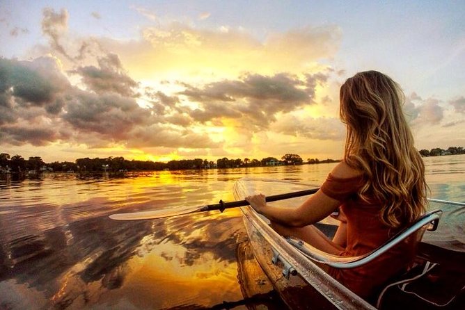 Clear Kayak Sunset Tour through The Winter Park Chain of Lakes - The paddle route: narrow canals, birds and fish, then the sunset payoff