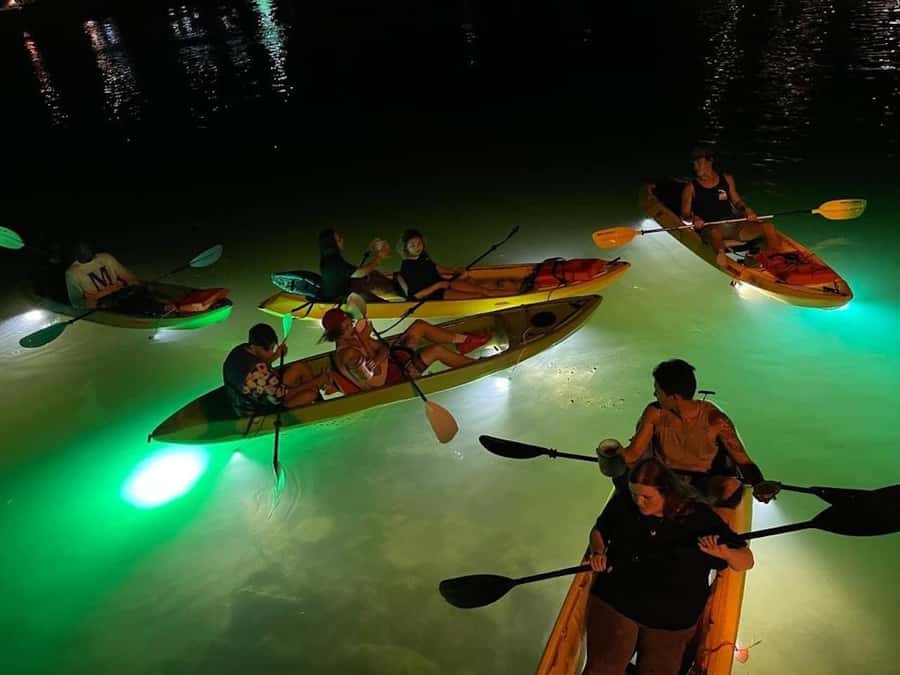 Clearwater Beach: Glass Bottom LED Kayak Night Tour - Clearwater Beach at Night, Seen Through a Glass Bottom LED Kayak