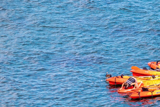 Costa Brava Guided Kayak and Snorkeling Excursion in Playa de Aro - Photos, Rest Breaks, and Staying Present in the Water