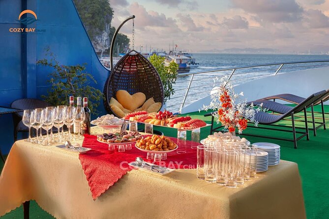 Cozy Bay Halong 5-Star Day Cruise, Buffet, Cave, Kayak, Swimming - Price and value at $48: what you’re really buying