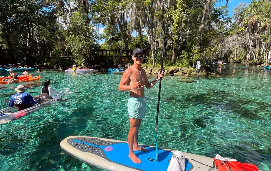 Crystal River:Three Sisters Springs Guided Kayak & Swim Tour - The paddle back and how the tour ends