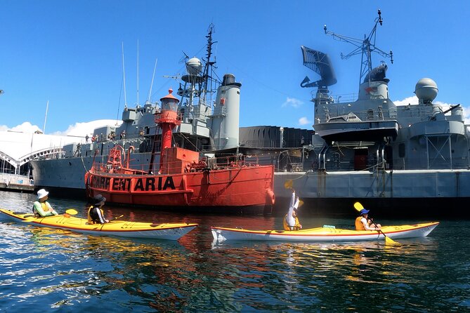 Darling Harbour Explorer - Sea Kayaking Tour - Paddling by HMB Endeavour and James Craig without losing your bearings