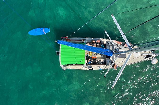 Day Lagoon 100% Sailing stops Snorkelling Paddle - Ilets de la Biche: mangrove shade, aperitif vibes, and second snorkel/paddle time
