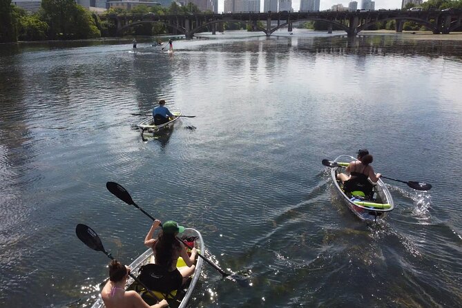 Downtown Austin Skyline Clear Kayak Tour at Lady Bird Lake - Price and timing: what $55 buys for 2.5 hours
