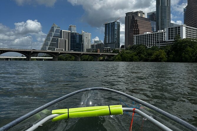 Downtown Austin Skyline Clear Kayak Tour at Lady Bird Lake - Stop 2: South Congress Avenue and bats at the bridge