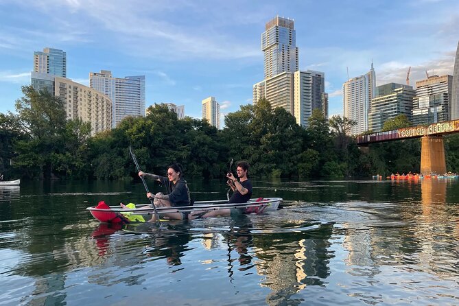 Downtown Austin Skyline Clear Kayak Tour at Lady Bird Lake - Stop 5: Barton Springs Pool from the water