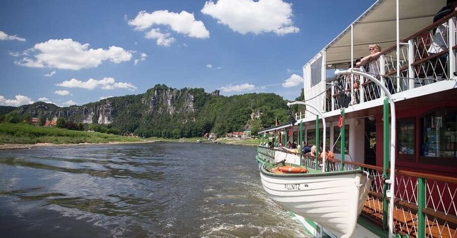 Dresden: Königstein Fortress Paddle Steamer Cruise - From Frauenkirche and Semperoper to the Canaletto view