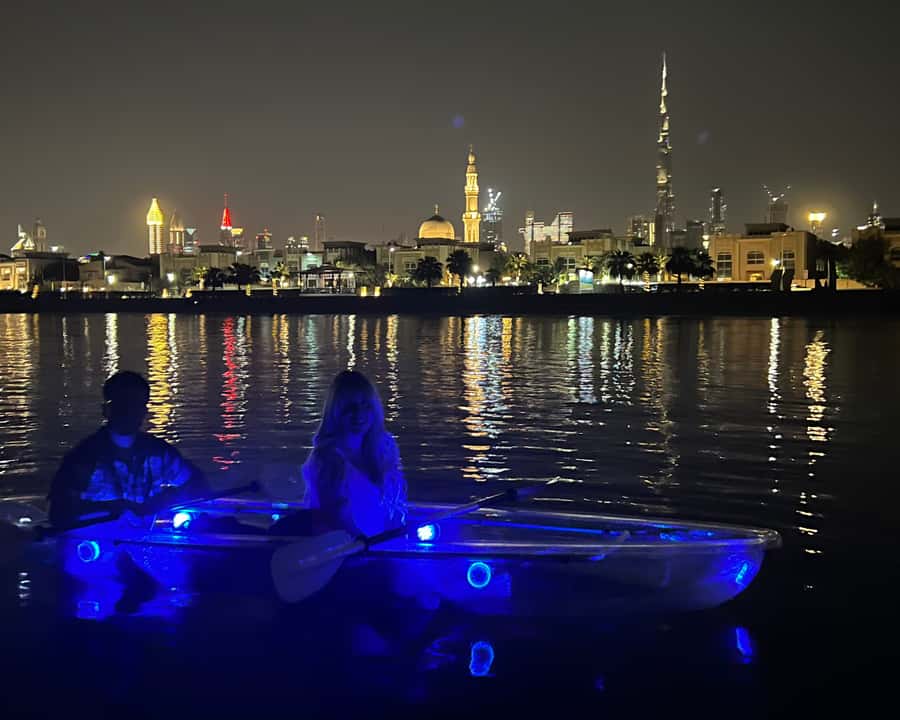 Dubai: Night Kayaking Tour - The First Stretch: Safety Briefing and Getting Your Kayak Ready