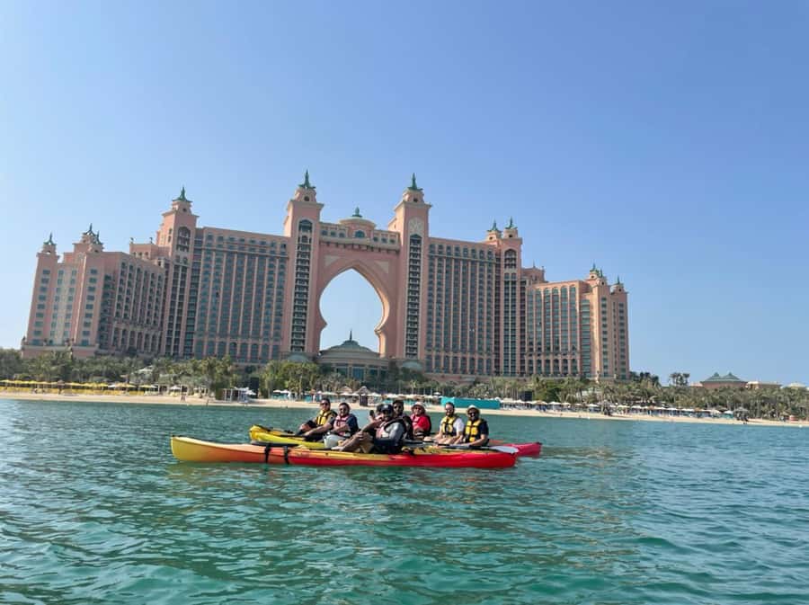 Dubai: Palm Jumeirah Guided Kayaking Tour - Atlantis, Burj Al Arab, and Burj Khalifa From Sea Level