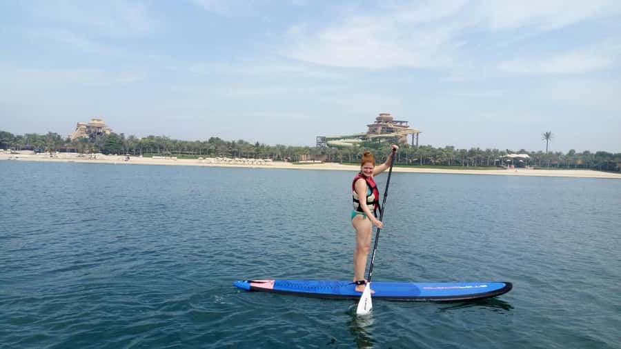 Dubai: Palm Jumeirah Paddle Boarding Tour - The first minutes on the board: your basic lesson