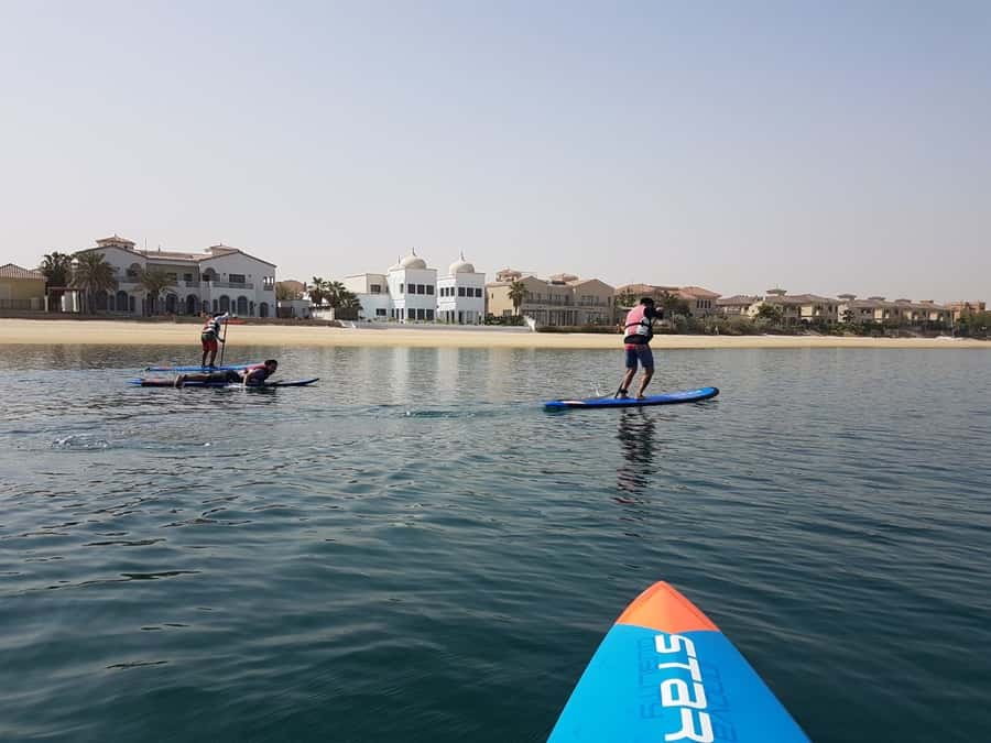 Dubai: Palm Jumeirah Paddle Boarding Tour - Instructor languages and the human touch
