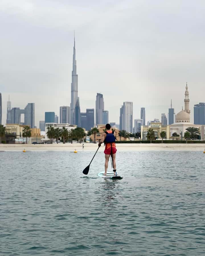 Dubai: Stand-Up Paddle Boarding with Burj Khalifa View - Getting Started at Crystal Clear Watersports and Jumeirah Fishing Harbor