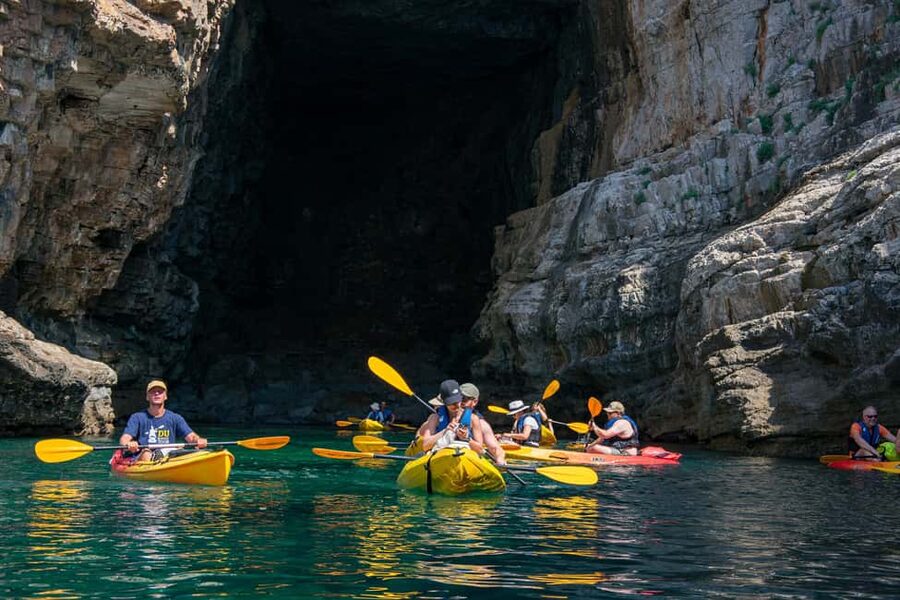 Dubrovnik: 2 or 3-Hour Morning Kayaking & Snorkeling Tour - First Paddle Lessons at Pile Bay