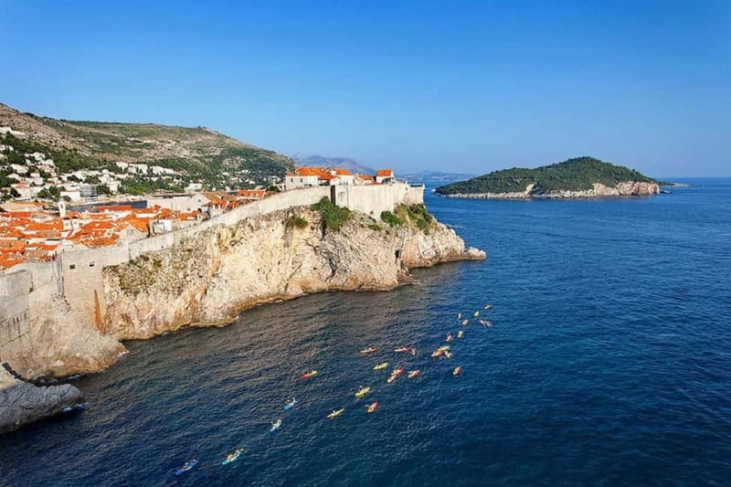Dubrovnik: Guided Sunset Sea Kayaking with Snacks and Wine - Paddling in a double kayak: why your partner matters