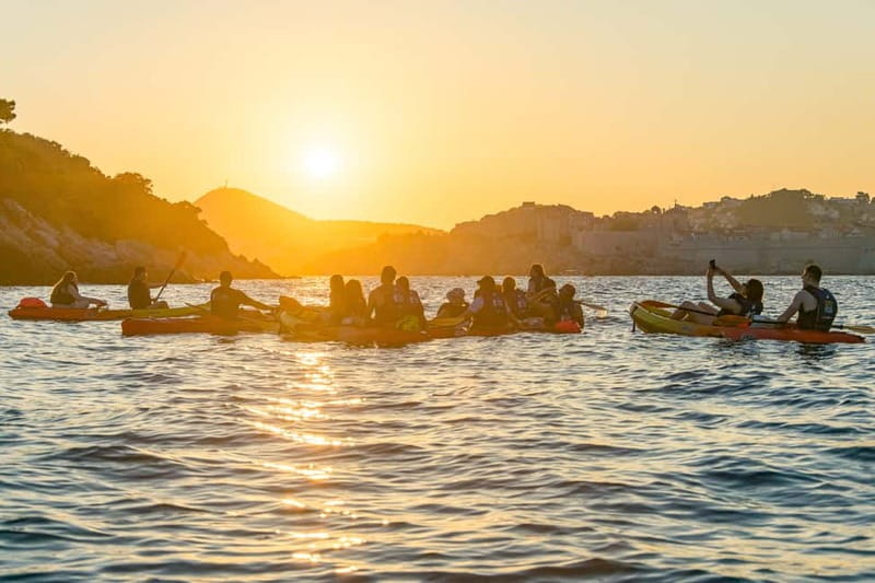 Dubrovnik: Guided Sunset Sea Kayaking with Snacks and Wine - Logistics that matter: what to bring and what to leave behind