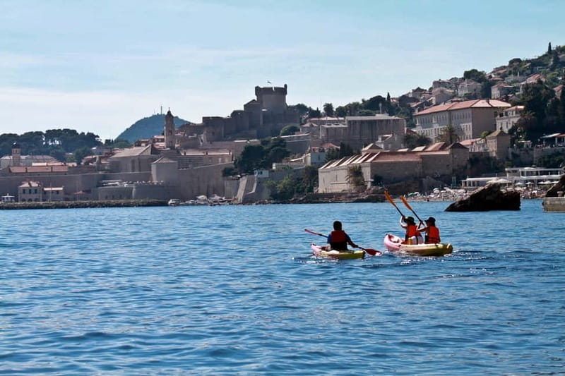 Dubrovnik: Sunset Sea Kayaking Tour - The Betina Cave stop: snorkeling and the reality of a shared swim spot