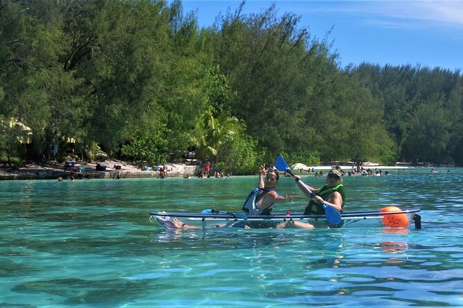 Eco guided excursion to the lagoon of Moorea in transparent kayak 1/2 day morning - Aquatic Hiking Between Motus: Why This Break in the Routine Helps