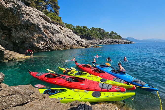 Elaphite Islands Full-Day Kayak and Bike Tour from Dubrovnik - Lunch and beach time: how to plan your energy