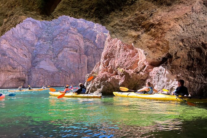 Emerald Cave Express Kayak Tour with Scenic & Historic Stops - Historic river moments: 1920s project and the Black Canyon narrows