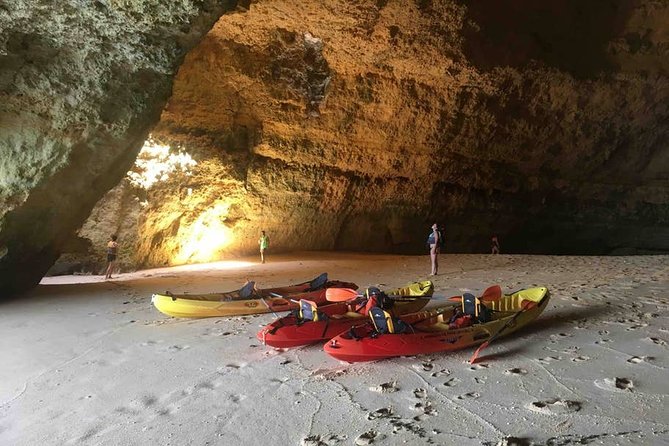 Explore Algarve Caves & Wild Beaches Kayak Tour - Armação de Pêra beaches: resting on wild shores