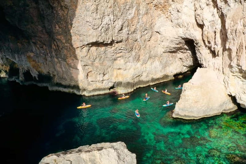 Explore Malta’s Blue Grotto by SUP - SUP basics that actually help you: standing, remounting, and paddle strokes
