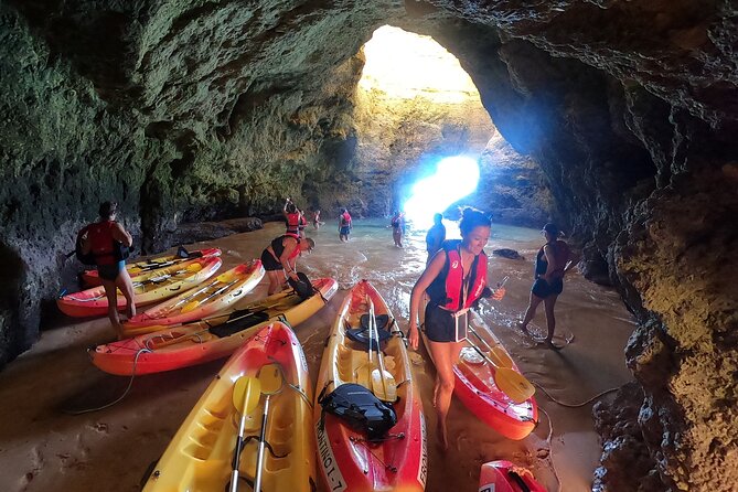 Explore Secret Caves and Beaches of Alvor - Boat & Kayak Tour - Entering Alvor’s Secret-Cave World by Boat First