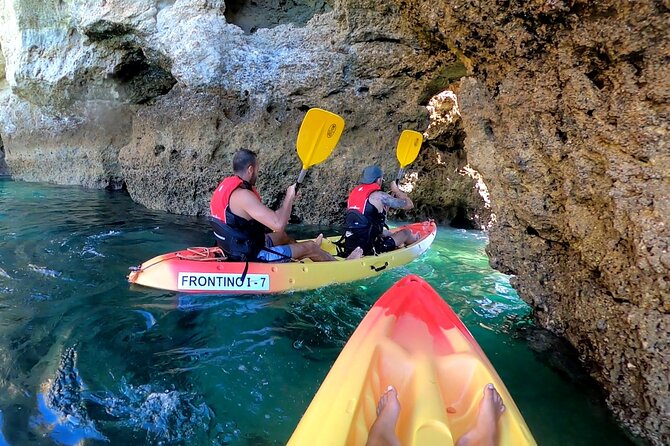 Explore Secret Caves and Beaches of Alvor - Boat & Kayak Tour - João de Arens Kayak Time: Secret Caves, Guided Lines, and Room to Swim