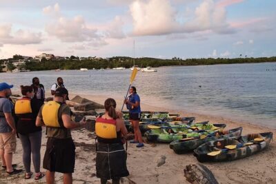 Fajardo Bioluminescent Bay Night Kayak Adventure from San Juan - Tandem kayaking in the dark: fun, but you earn it