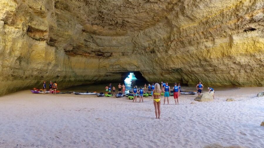 From Albufeira: Benagil Hidden Caves Tour by Kayak - The end of the paddle: swim time and the ride back to Albufeira