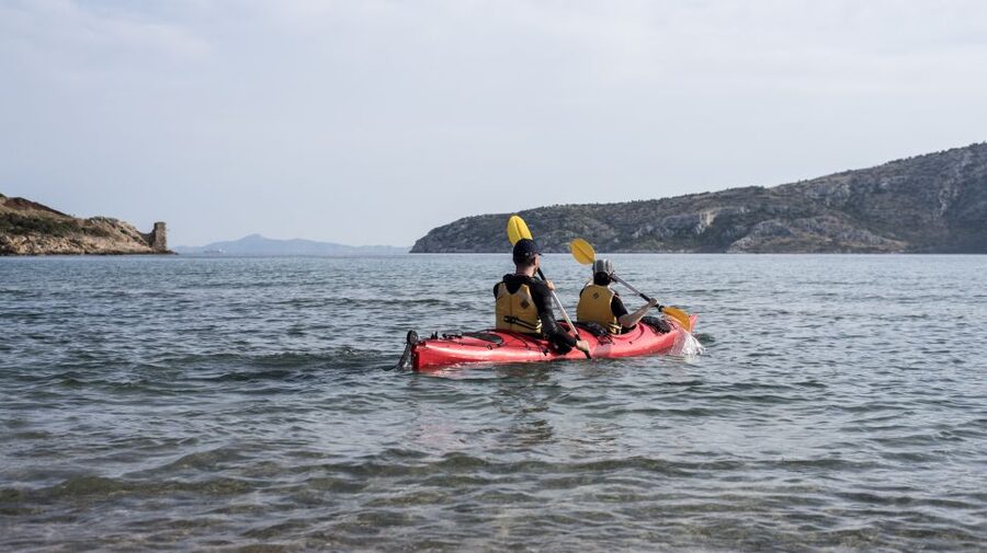 From Athens: Cape Sounion Guided Kayaking Tour with Lunch - On the water: Athenian Riviera cliffs, beaches, and caves
