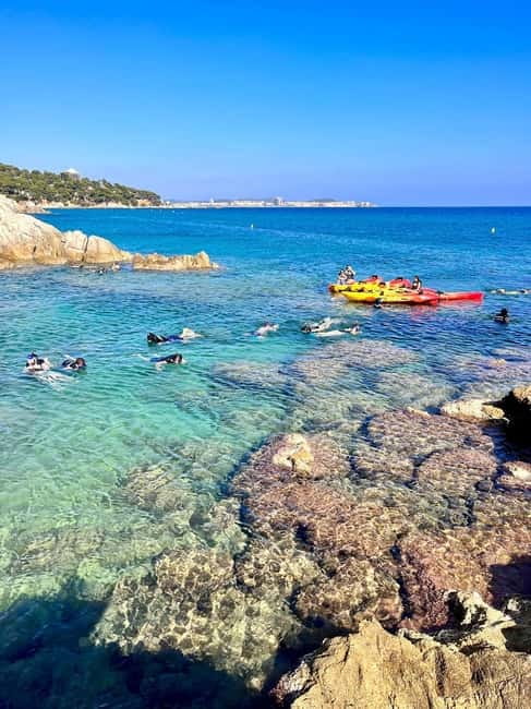 From Barcelona: Costa Brava Kayak & Snorkel Tour with Picnic - The S’Agaró Picnic and Beach Break: Food, Shade, and White Sand Time